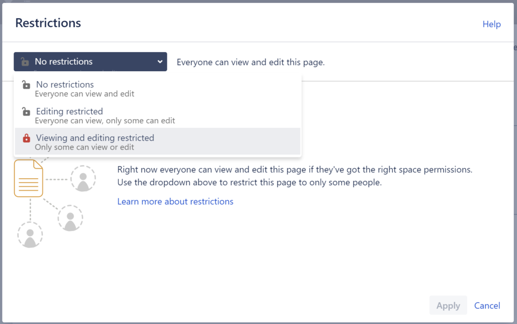 Page restrictions
